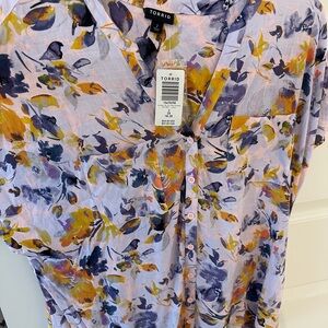 Torrid Women's Floral Top - 2X Multicolor